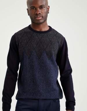 Regular Fit Bisiklet Yaka Triko Kazak
