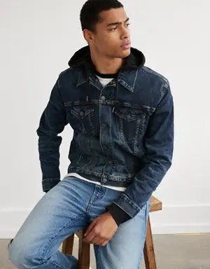 Hooded Denim Trucker Jacket