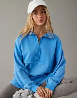 Oversized Quarter Zip Sweatshirt