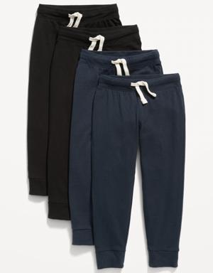 Old Navy Unisex 4-Pack Functional-Drawstring Pants for Toddler black