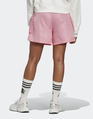 High-Waist Nylon Shorts