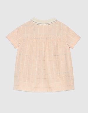 Baby Double G square cotton dress