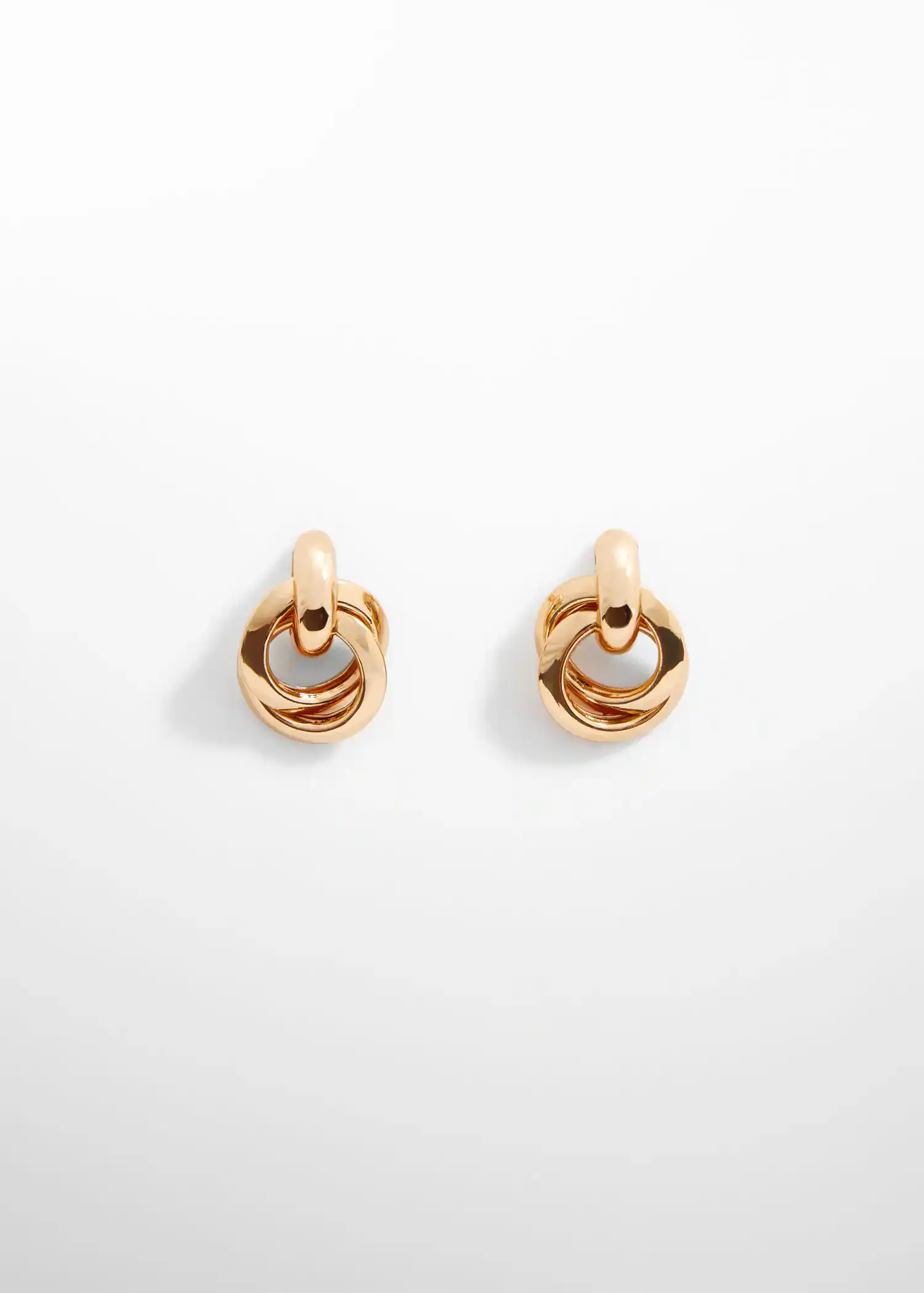 Mango Intertwined hoop earrings. 2