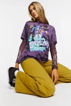 Forever 21 Forever 21 Bill &amp; Teds Excellent Adventure Tee Purple/Multi. 2