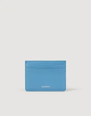 Smooth leather card holder