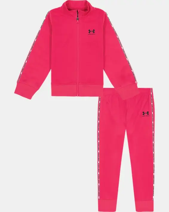 Under Armour Infant Girls' UA Track Jacket & Joggers Set. 1