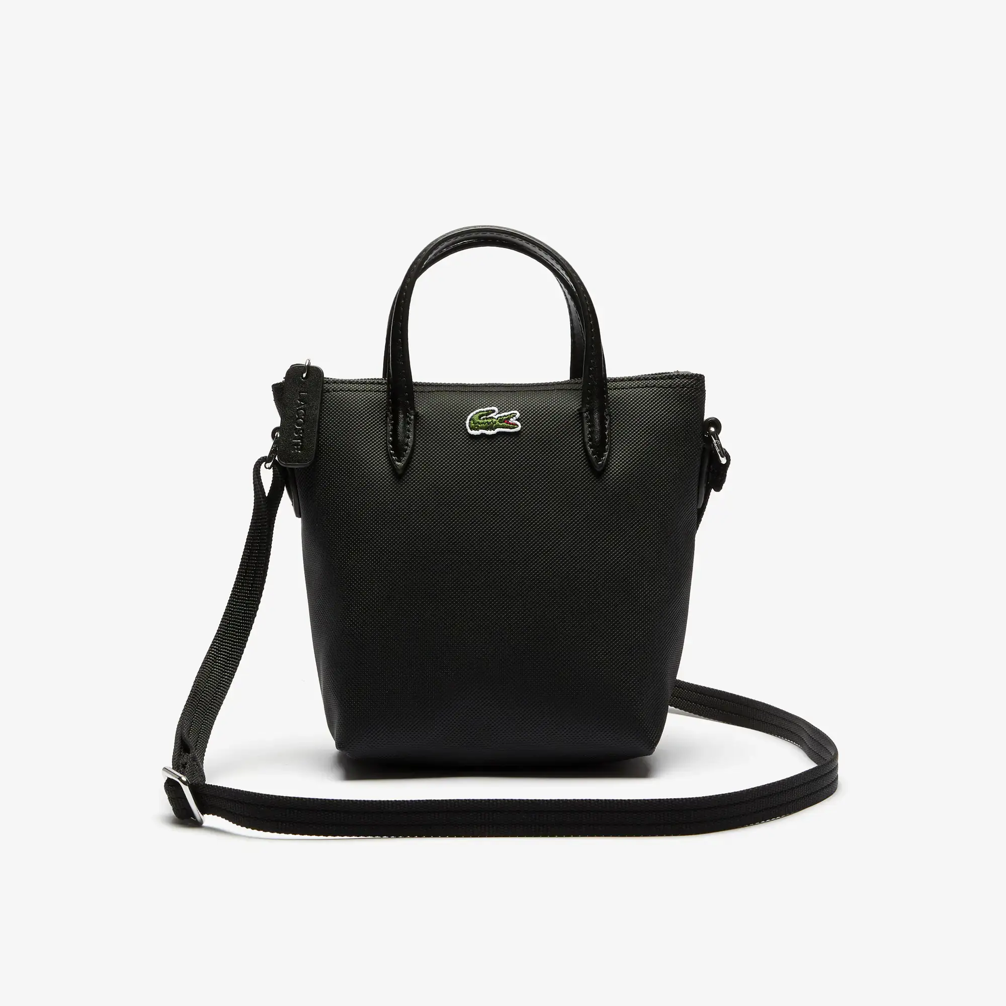 Lacoste Women's L.12.12 Concept Petit Piqué Canvas Mini Zip Tote. 2
