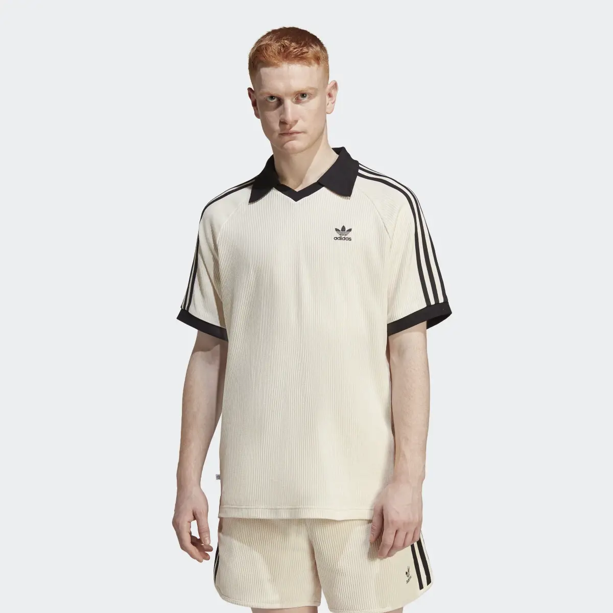 Adidas Adicolor Classics Waffle Polo Shirt. 2