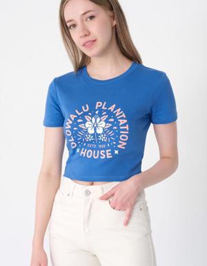 OLOWALU PLANTATION HOUSE Baskılı T-shirt