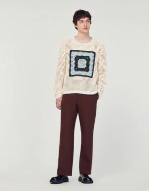 Crochet knit sweater Login to add to Wish list