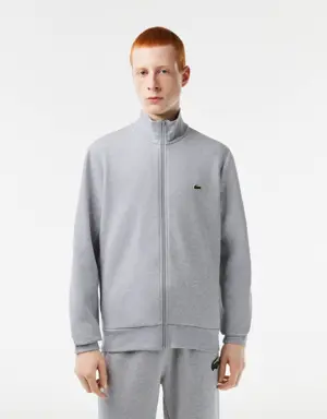 Men's Lacoste Regular Fit Brushed Fleece Zipped Jogger Sweatshirt