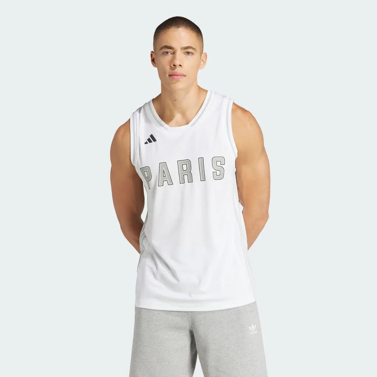 Adidas Paris Basketball AEROREADY Jersey. 2