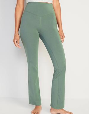 Old Navy Extra High-Waisted PowerChill Slim Boot-Cut Pants green