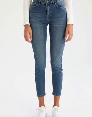 Defacto Rebace Skinny Fit Yıkamalı Jean Pantolon. 3
