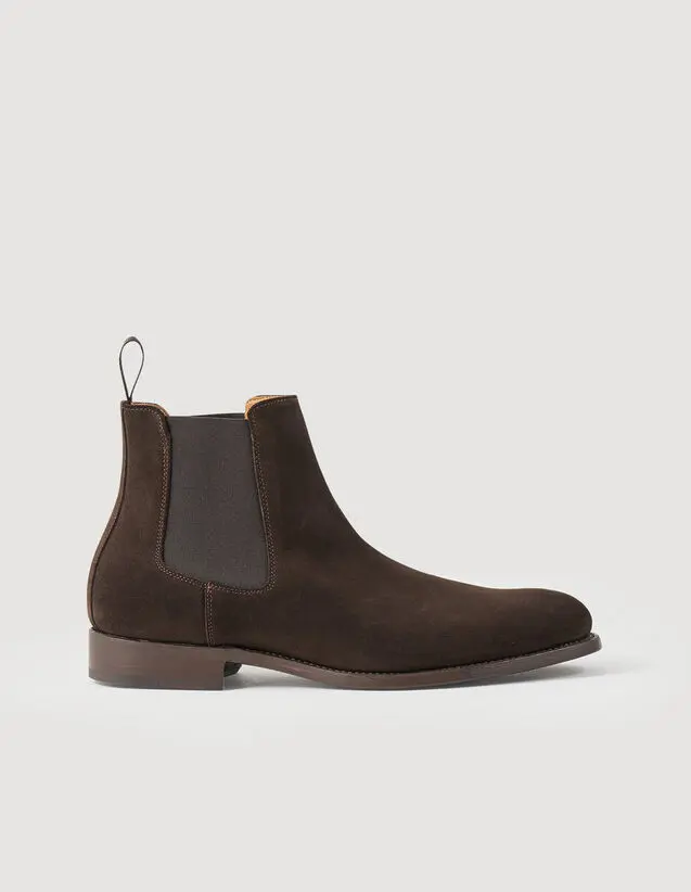 Sandro Leather Chelsea ankle boots. 2