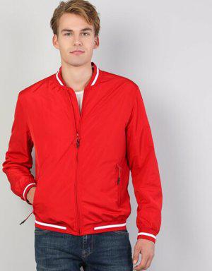  Regular Fit Erkek Kırmızı Mont