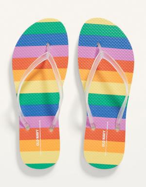 Old Navy Patterned Flip-Flop Sandals for Women (Partially Plant-Based) multi