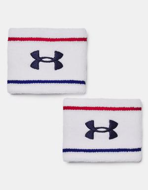 Unisex UA Striped Performance Terry 2-Pack Wristbands