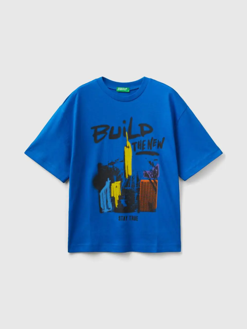 Benetton crew neck t-shirt with print. 1