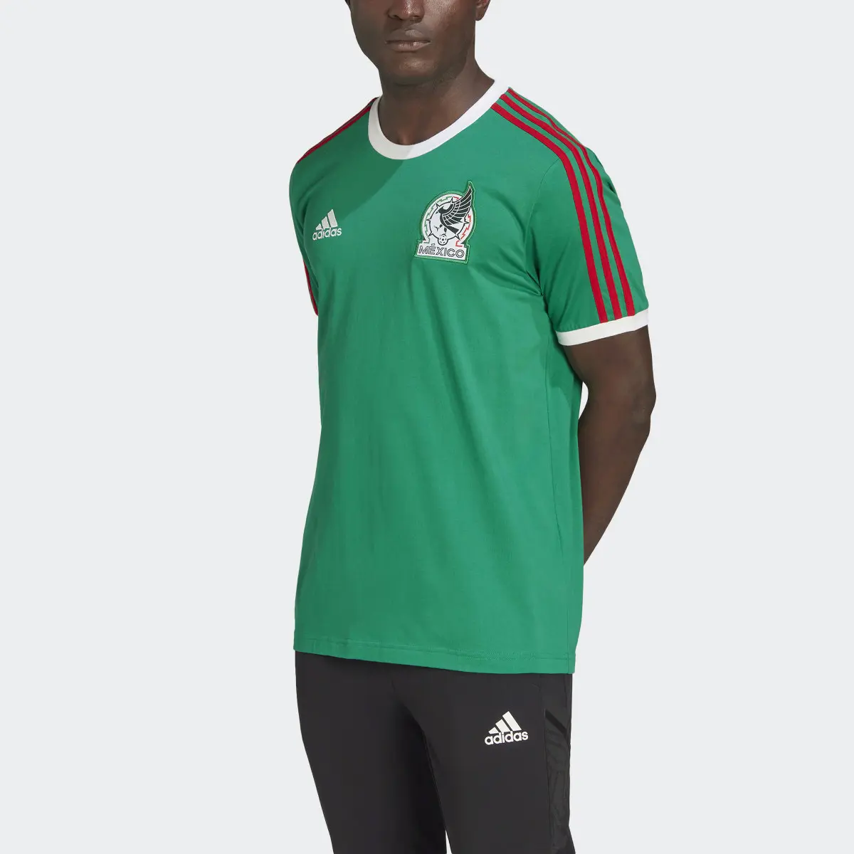 Adidas Playera Selección Nacional de México 3 Franjas. 1