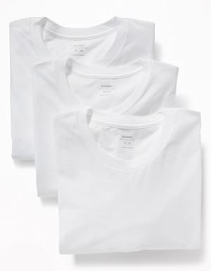Go-Dry Crew-Neck T-Shirts 3-Pack white