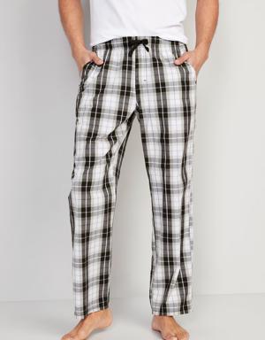 Printed Poplin Pajama Pants for Men multi