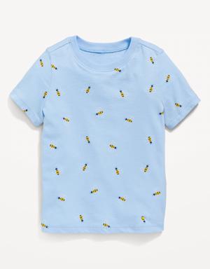 Unisex Printed Crew-Neck T-Shirt for Toddler yellow