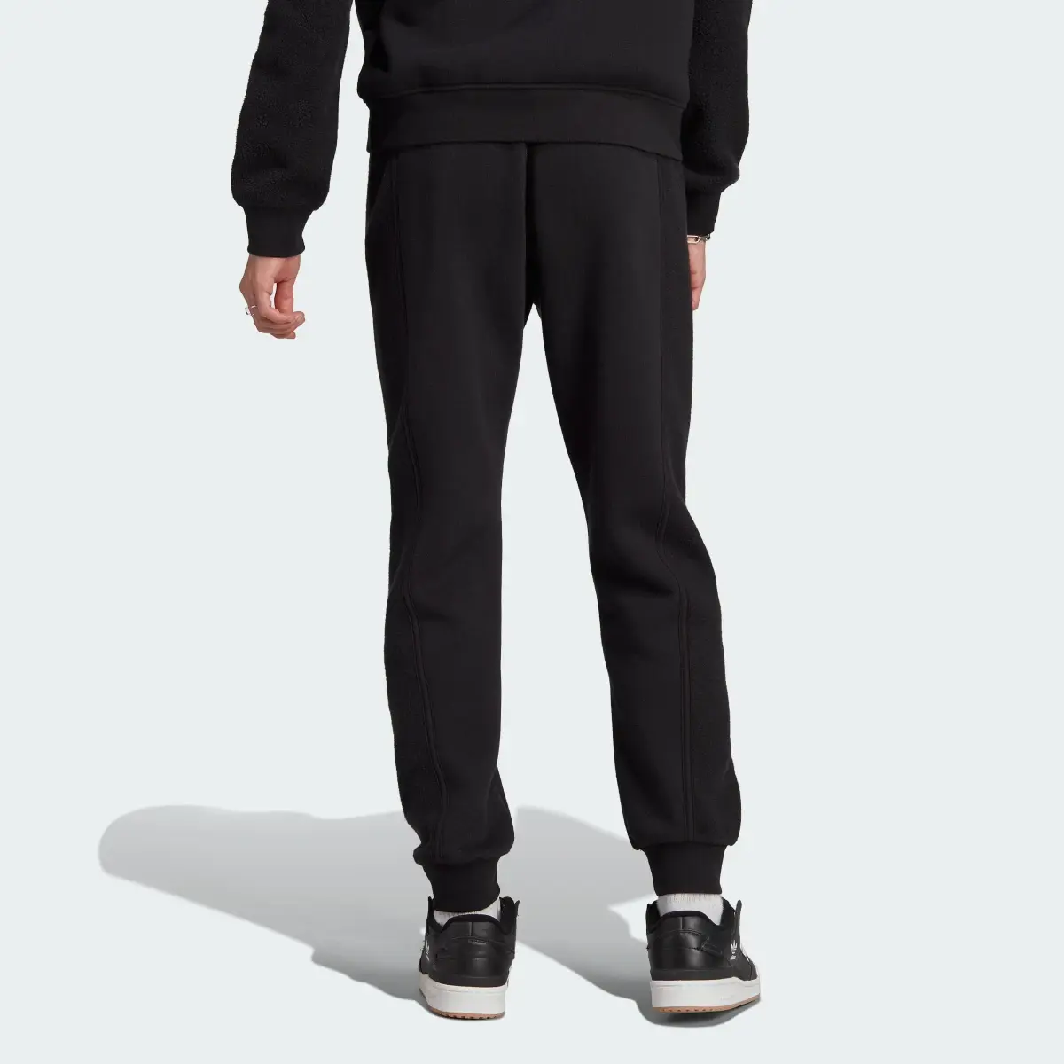 Adidas Trefoil Essentials+ Reverse Material Sweat Pants. 2