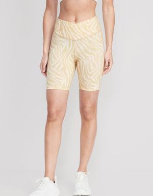 Extra High-Waisted PowerChill Biker Shorts for Women -- 8-inch inseam multi