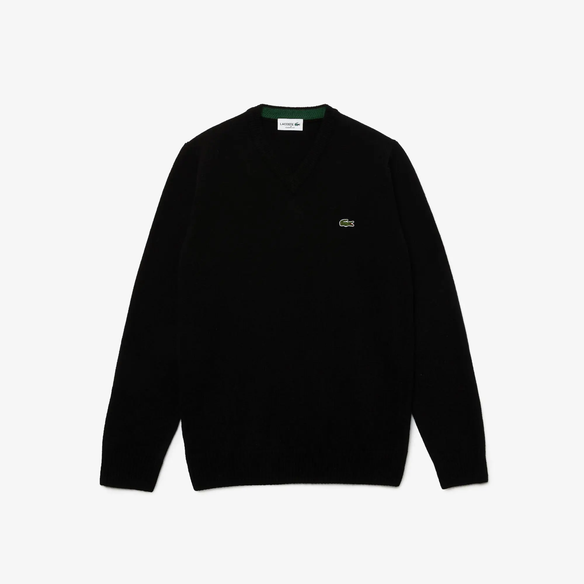 Lacoste Men's V-Neck Wool Sweater. 2