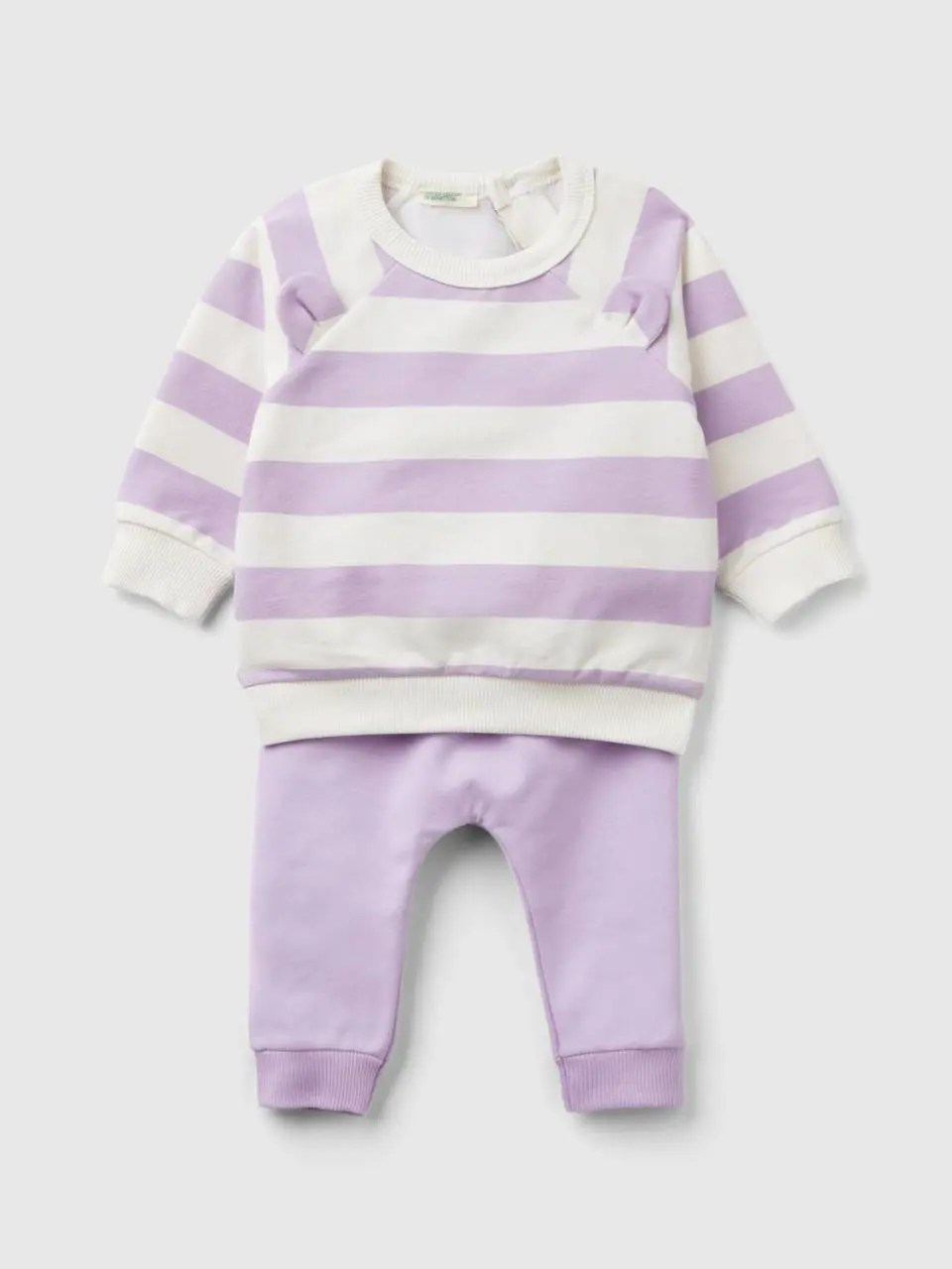 Benetton sweat set in organic stretch cotton. 1