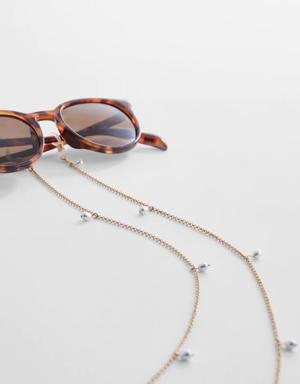 Sunglasses chain with pearls