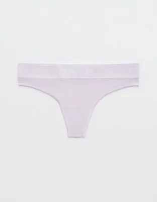 American Eagle Superchill Seamless Logo Thong Underwear. 1