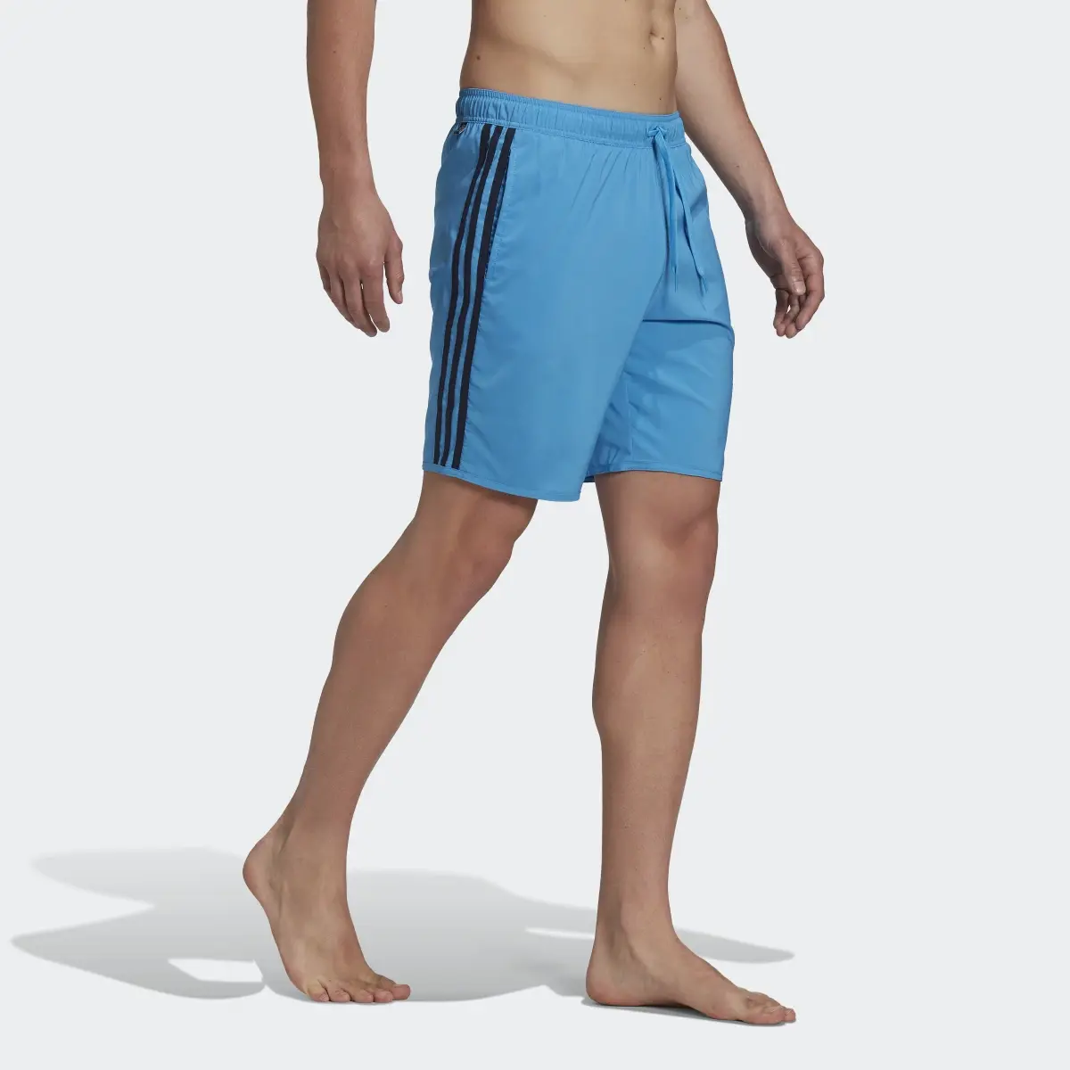 Adidas Classic-Length 3-Stripes Swim Shorts. 3