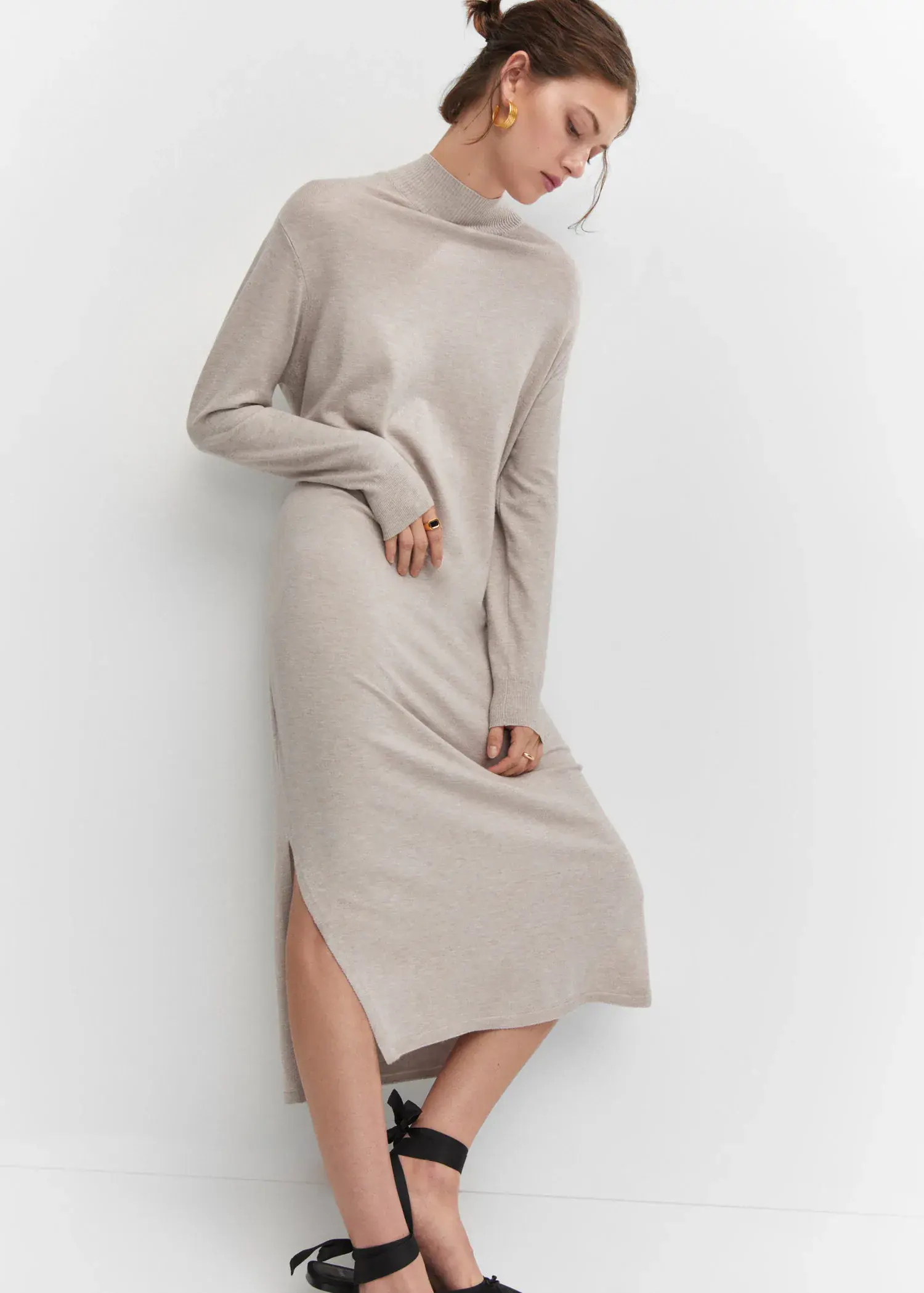 Mango Knit midi dress. 1