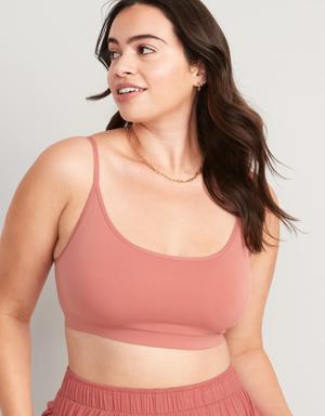 Old Navy Seamless Cami Bralette Top for Women red