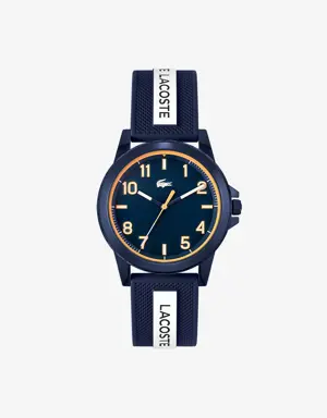 Relógio Rider de 3 ponteiros - azul com pulseira de silicone