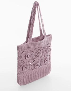 Mini sac crochet fleurs