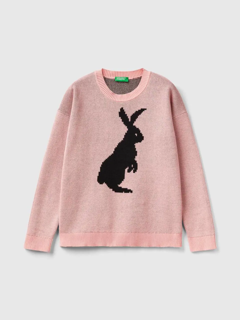 Benetton sweater with bunny design. 1