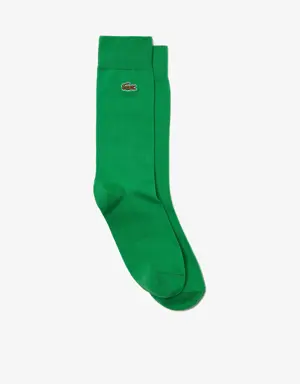 Lacoste Unisex Cotton Blend High-Cut Socks