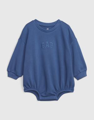 Baby Logo Bubble Bodysuit blue