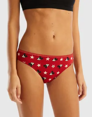 red mickey mouse briefs with lurex