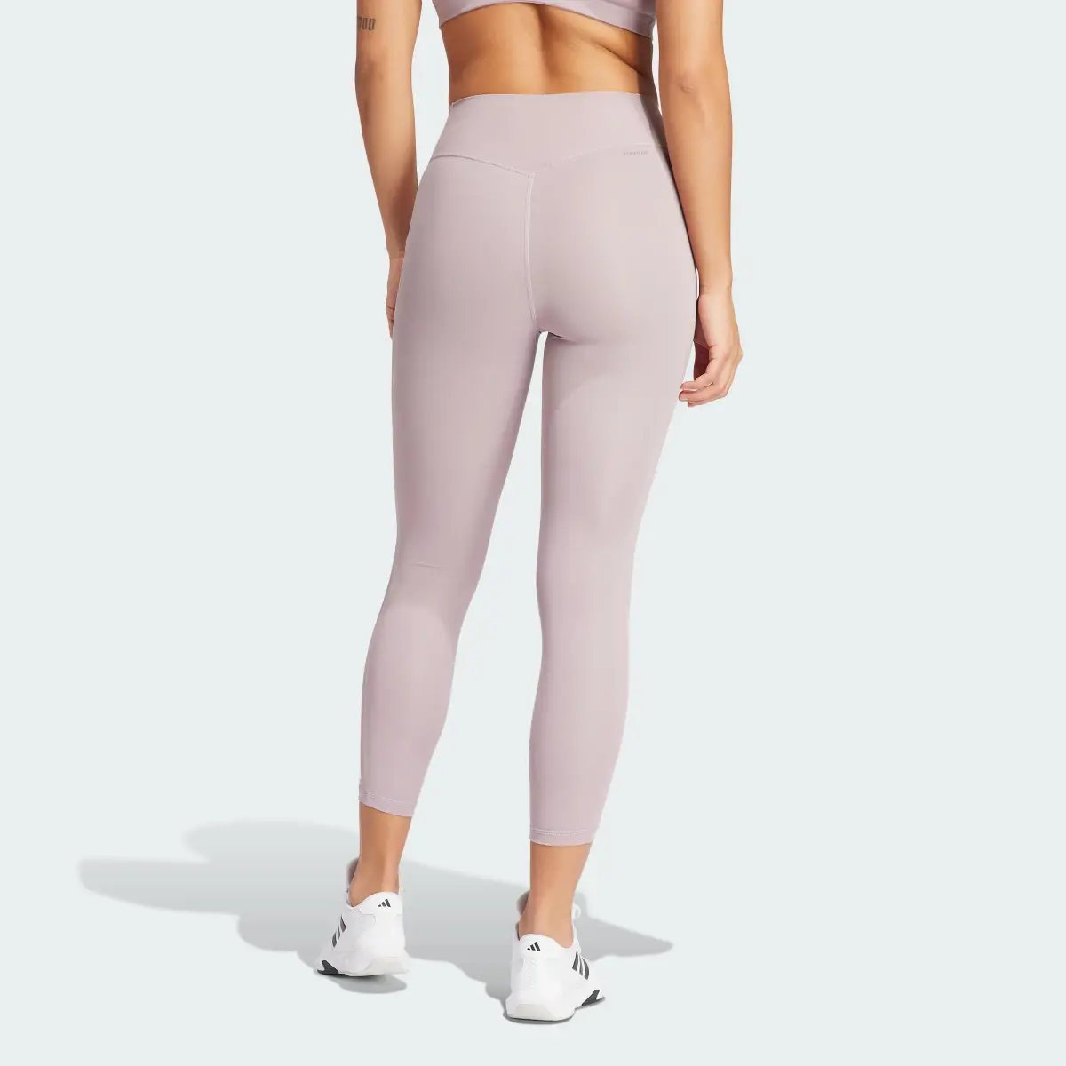 Adidas Optime 3-Stripes Full-Length Leggings. 2