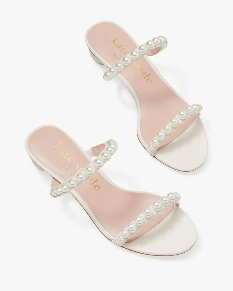 Kate Spade Palm Springs Pearl Slide Sandals. 2