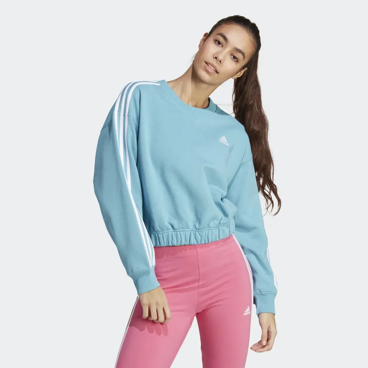 Adidas Sweatshirt Curta 3-Stripes Essentials. 2