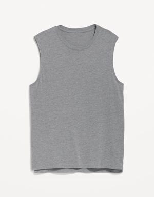 Soft-Washed Muscle Tank Top for Men gray