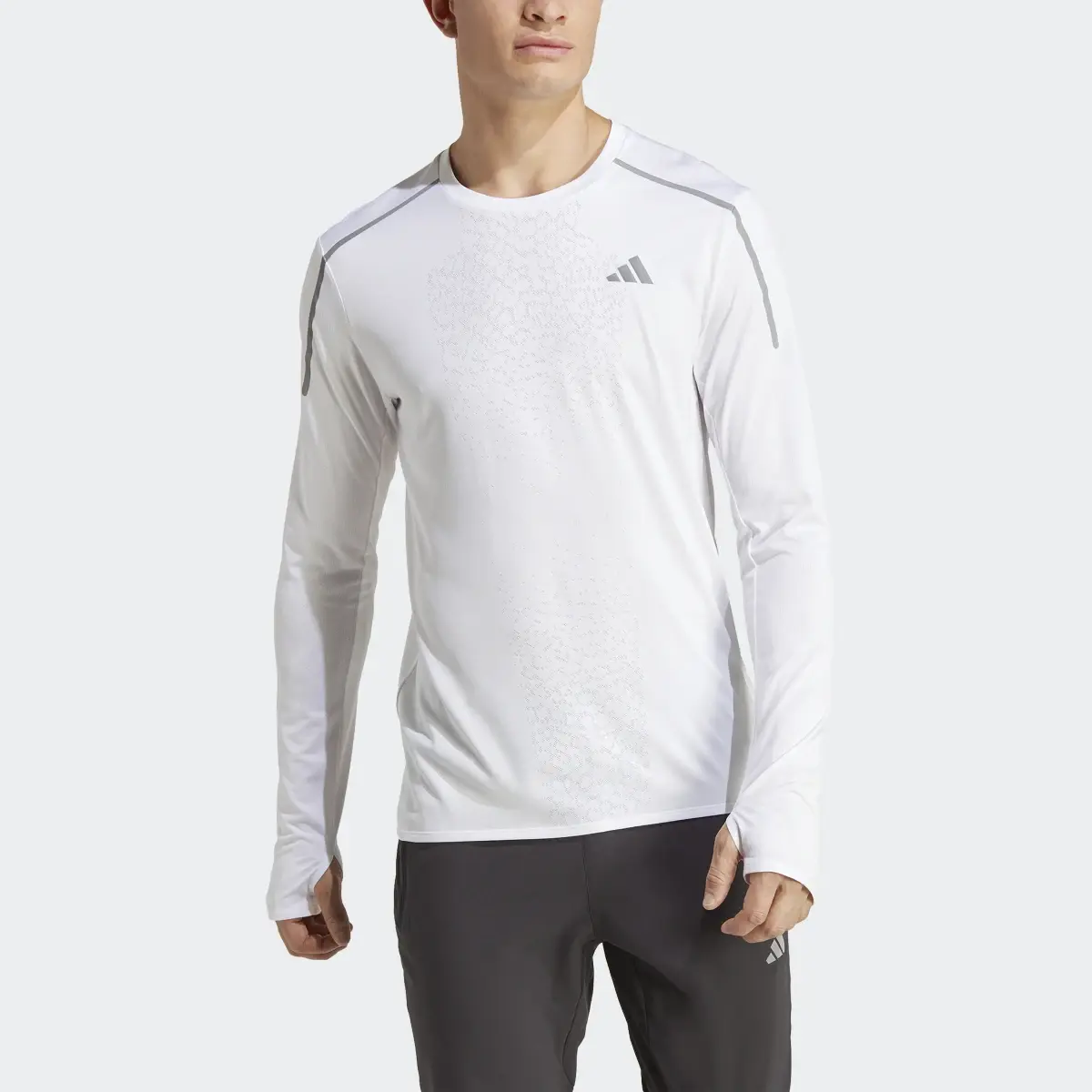 Adidas Fast Long-Sleeve Top Engineered Long-Sleeve Top. 1