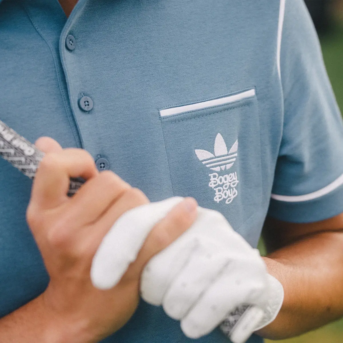 Adidas Bogey Boys Golf Polo Shirt. 3