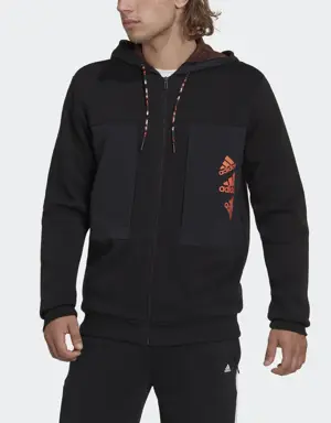 Essentials BrandLove Fleece Full-Zip Hoodie