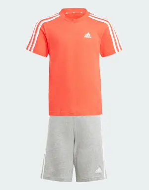 Adidas Conjunto de Playera y Shorts Essentials 3-Stripes